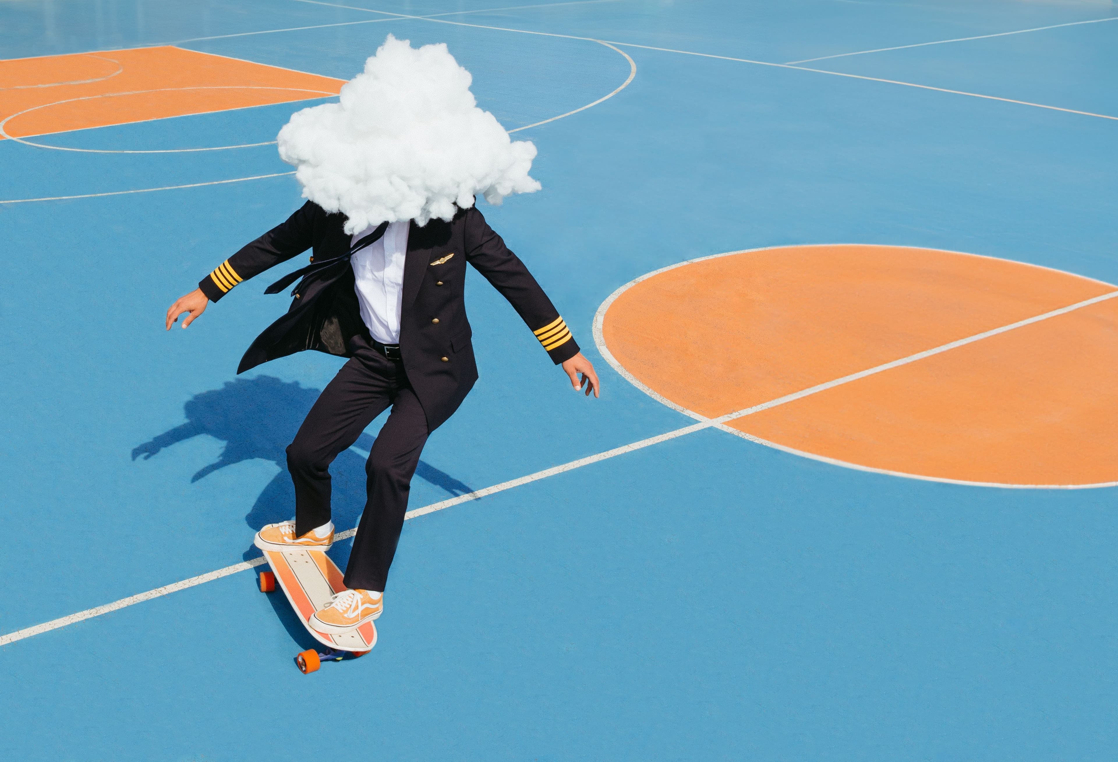 Person on a skateboard